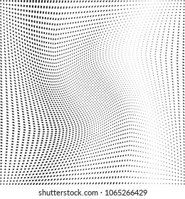 Polka dot halftone pattern. Gradient dots background. Modern vector illustration. Abstract curves. Points backdrop. Dotted spotted pattern. Monochrome template for web design