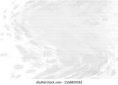 Polka dot halftone pattern. Gradient dots background. Monochrome modern vector illustration. Abstract curves. Points backdrop. Pixel art. Dotted spotted pattern