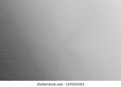 Polka dot halftone pattern. Gradient dots background. Modern spotted vector  illustration. Abstract wave curves. Points backdrop. Dotted geometric pattern. Monochrome wavy grunge template