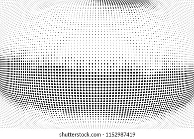 Polka dot halftone pattern. Light dots background. Modern vector illustration. Abstract curves. Points backdrop. Dotted spotted pattern. Monochrome background