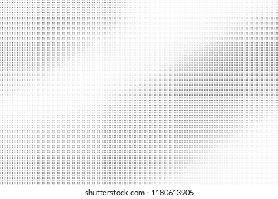 Polka dot halftone pattern. Light dots background. Modern vector illustration. Abstract curves. Points backdrop. Dotted spotted pattern. Monochrome art background