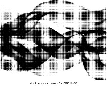 Polka dot halftone retro vector background design. Circle elements gradient. Comic points, polka dot circles halftone canvas.