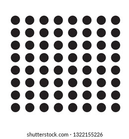 polka dot icon on white background. flat style. polka dot icon for your web site design, logo, app, UI. black dots symbol.