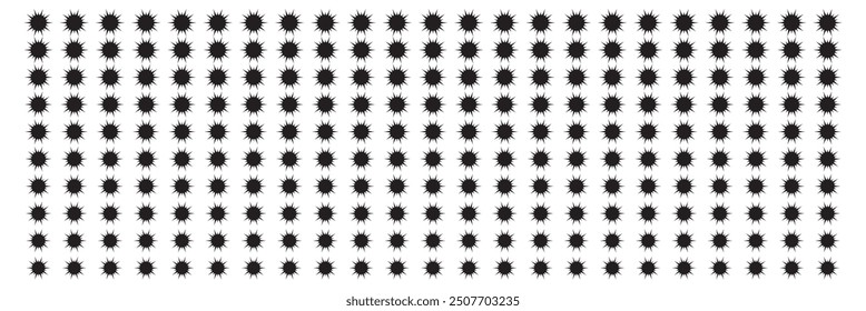 Polka dot icon vector set .