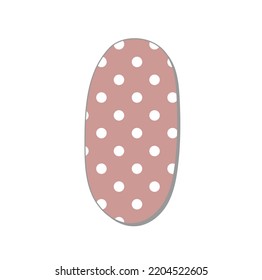 Polka dot letter.Pastel polka dots font. Hand drawn letter design for scrapbooks, albums, crafts and back to school projects.