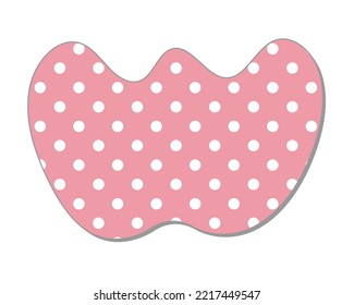 Polka dot letter.Pastel polka dots font. Hand drawn letter design for scrapbooks, albums, crafts and back to school projects.