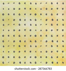 polka dot  light yellow gray with hipster vintage style background and isolate love summer card