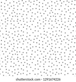 Polka dot monochrome Seamless pattern. Dotted background - Spots Vector illustration