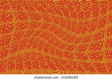 Polka dot multicolor halftone pattern. Half tone background. Modern vector illustration. Black points backdrop. Bright colors dotted spotted panoramic pattern. Web banner template