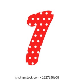 Polka Dot Number 1 Clipart Image Stock Vector (Royalty Free) 1627658608 ...