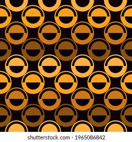 Polka dot ornament. Repeated circles seamless pattern. Modern stile geometric background. Geo motif surface print. Bold trendy design contemporary abstract wallpaper. Vector illustration