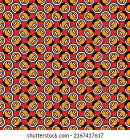 Polka dot ornament. Repeated circles seamless pattern. Modern stile geometric background. Geo motif surface print. Bold trendy design contemporary abstract wallpaper. Vector illustration