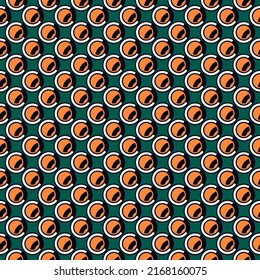 Polka dot ornament. Repeated circles seamless pattern. Modern stile geometric background. Geo motif surface print. Bold trendy design contemporary abstract wallpaper. Vector illustration