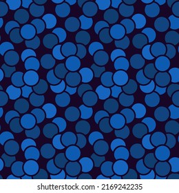 Polka dot ornament. Repeated circles seamless pattern. Modern stile geometric background. Geo motif surface print. Bold trendy design contemporary abstract wallpaper. Vector illustration