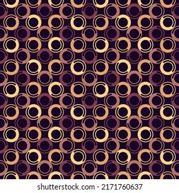 Polka dot ornament. Repeated circles seamless pattern. Modern stile geometric background. Geo motif surface print. Bold trendy design contemporary abstract wallpaper. Vector illustration