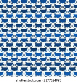Polka dot ornament. Repeated circles seamless pattern. Modern stile geometric background. Geo motif surface print. Bold trendy design contemporary abstract wallpaper. Vector illustration