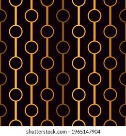 Polka dot ornament. Vertical lines and circles seamless pattern. Strings of beads motif. Simple geometric shape background. Geo surface print. Minimalist design abstract wallpaper. Vector illustration