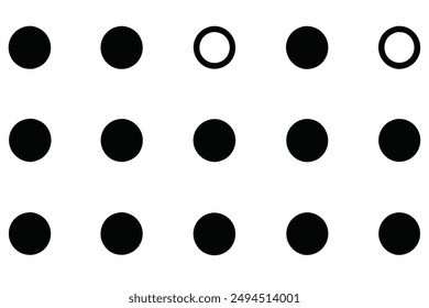 Polka Dot Parade Pattern line art festive polka dot sketch