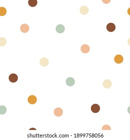 Polka dot pattern. Abstract background. Vector illustration.