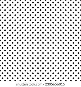 Polka dot pattern. Black dot seamless pattern. Circle repeat pattern. Great for wallpaper, web background, wrapping paper, fabric, packaging, greeting cards, invitations and more.