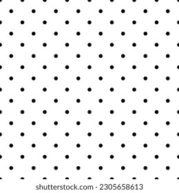 Polka dot pattern. Black dot seamless pattern. Circle repeat pattern. Great for wallpaper, web background, wrapping paper, fabric, packaging, greeting cards, invitations and more.