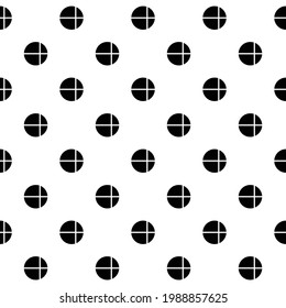 Patrón de puntos polka fondo vectorial negro y blanco, nuevo patrón moderno para textiles.