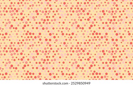 Patrón de lunares con manchas redondas de colores, ideal para telas textiles, Fondos de pantalla sin costuras y fondos abstractos con un toque geométrico.
