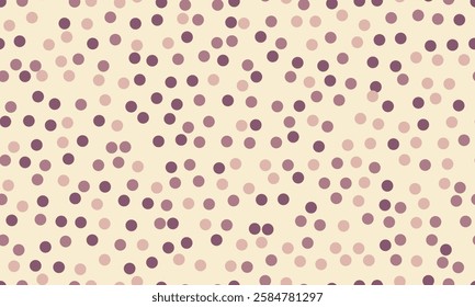 Polka dot pattern with colorful round spots, ideal for textile fabrics, seamless wallpapers, and abstract backgrounds with a geometric touch.