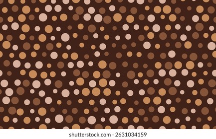 Polka dot patroon met kleurrijke ronde vlekken, ideaal voor textiel stoffen, naadloze behang, en abstracte achtergronden met een geometrische touch.