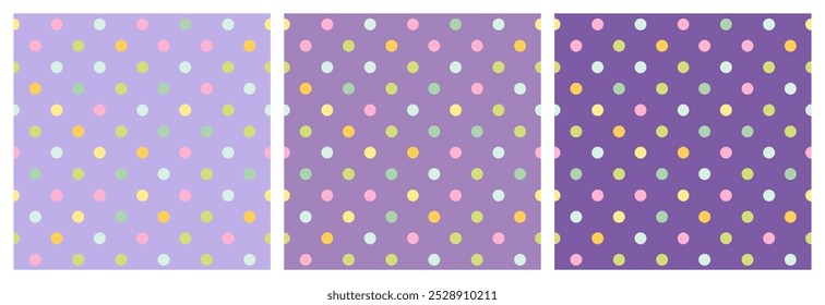 Patrón de lunares, textura inconsútil colorida