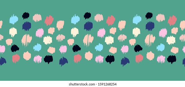 Polka Dot Pattern. Ikat geometric folklore ornament. Memphis vintage, retro style. Children, kids sketch drawing.