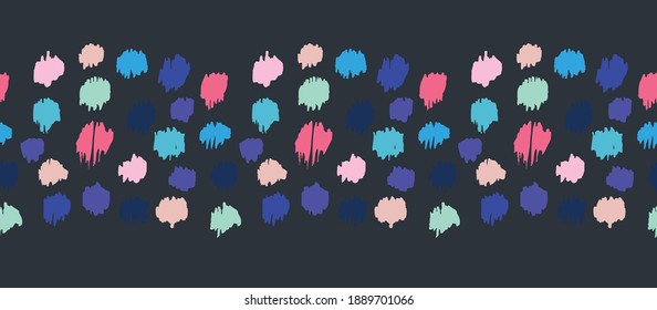 Polka Dot Pattern. Ikat geometric folklore ornament. Memphis vintage, retro style. Children, kids sketch drawing.