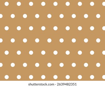 Polka Dot Pattern Illustration - Brown Version