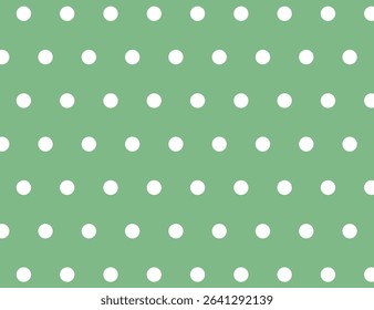 Polka Dot Pattern Illustration - Green Version