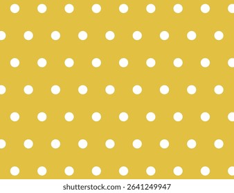 Polka Dot Pattern Illustration - Yellow Version