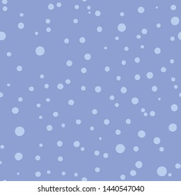 Polka dot pattern Lilac-blue color Seamless vector illustration