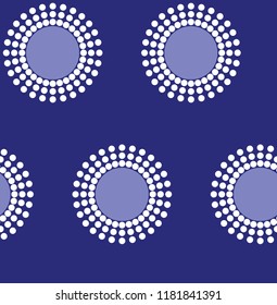 Polka Dot Pattern navy background