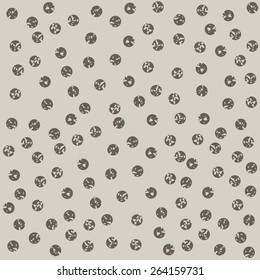 Polka dot pattern on grey 