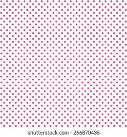 Polka Dot Pattern on White Background 