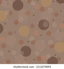 polka dot pattern. Painted golden circles on a brown background. Background for children's photography. Children's photo projects. Colored polka dots. Polka dot background. Large and small circles of 