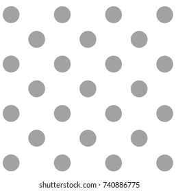 Polka dot pattern. Picture for clothes, shirts. Example of a tie, of a kerchief. Fashionable colors in autumn 2017. Autumn colors. Neutral Gray