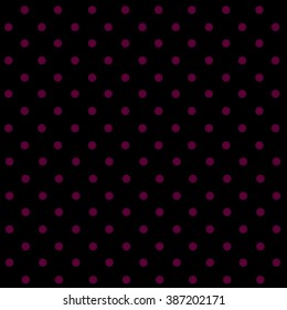 Polka dot pattern. Purple circles on the dark background