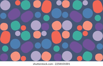 Polka Dot Pattern, Seamless Background. for clothes, fabric, wall decoration, ornament, printing, and others.