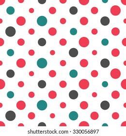 Polka Dot Pattern, Seamless Background