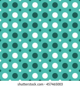 Polka Dot Pattern, Seamless Background.