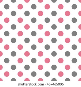 Polka Dot Pattern, Seamless Background.