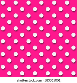 Polka dot pattern. Seamless background. Modern trendy design