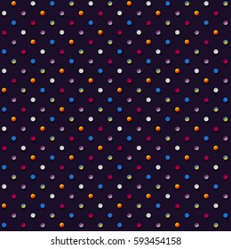 Polka dot pattern. Seamless background. Modern trendy design
