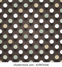 Polka dot pattern. Seamless background. Modern trendy design