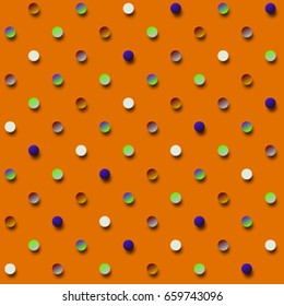 Polka dot pattern. Seamless background. Modern trendy design